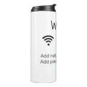 Bouteilles Isothermes Mot de passe Wifi signer ajouter le code Q R ici d (Tourné sur la gauche)