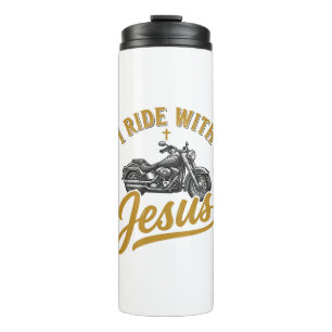 Bouteilles Isothermes Motard Chrétien Je Roule Avec Jésus Vintage Moto