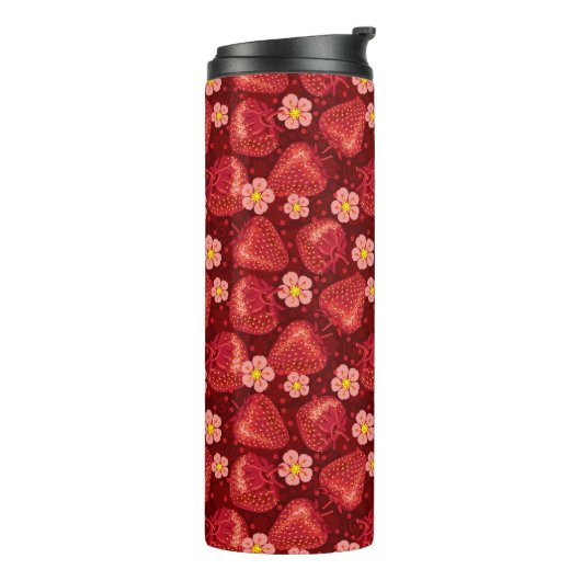 Bouteilles Isothermes Motif 2 2 de fraise (Tourné sur la gauche)