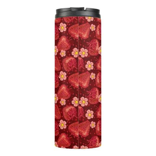 Bouteilles Isothermes Motif 2 2 de fraise (Dos)