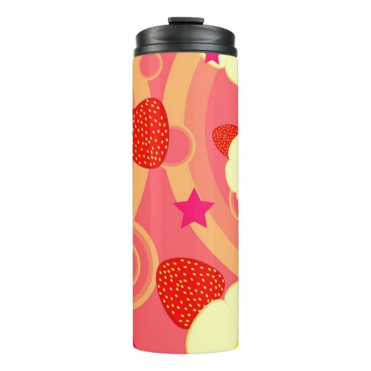 Bouteilles Isothermes Motif 2 de fraise (Devant)