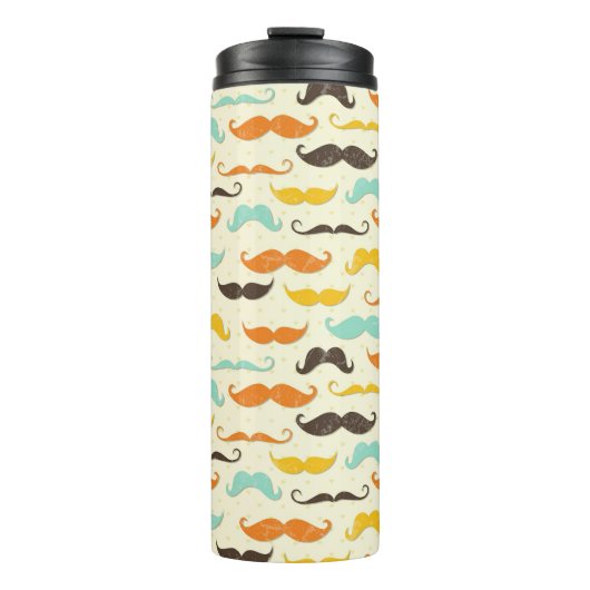 Bouteilles Isothermes Motif 3 de moustache (Devant)