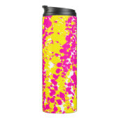 Bouteilles Isothermes Motif à bec rose et jaune (Tourné sur la droite)