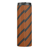 Bouteilles Isothermes Motif à cinq bandes orange et charbon de bois (Dos)