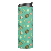 Bouteilles Isothermes Motif à doodle de fruits tropicaux (Tourné sur la gauche)