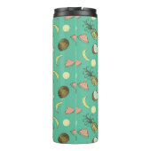 Bouteilles Isothermes Motif à doodle de fruits tropicaux (Dos)