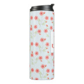 Bouteilles Isothermes Motif à fleur de corail (Tourné sur la gauche)