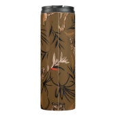 Bouteilles Isothermes Motif à fleurs de paradis de tigres tropicaux (Dos)