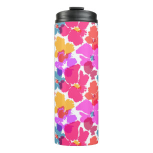 Bouteilles Isothermes Motif à fleurs moderne en néon coloré