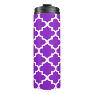 Bouteilles Isothermes Motif à quatre feuilles en violet