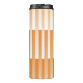 Bouteilles Isothermes Motif à rayures blanches orange (Dos)