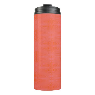 Bouteilles Isothermes Motif à rayures ondulées rose et corail | Abstra m