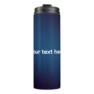 Bouteilles Isothermes Motif Abstrait bleu foncé   Ajoutez du texte