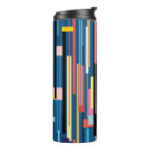 Bouteilles Isothermes Motif Abstrait Bright Stripe (Tourné sur la gauche)
