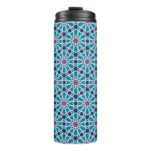 Bouteilles Isothermes Motif abstrait dans bleu et gris