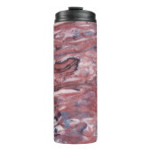 Bouteilles Isothermes Motif Abstrait en pierre minérale rouge (Devant)