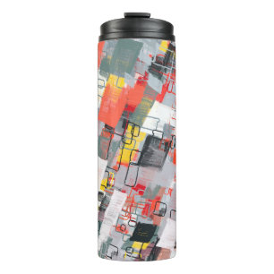 Bouteilles Isothermes Motif abstrait fait main. Art moderne