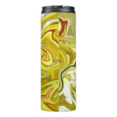 Bouteilles Isothermes Motif abstrait jaune (Dos)