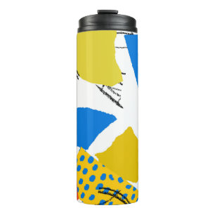 Bouteilles Isothermes Motif Abstrait moderne avec formes.