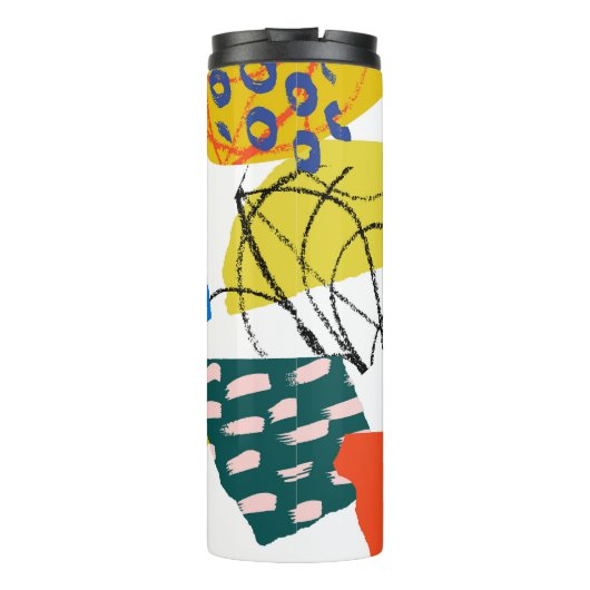 Bouteilles Isothermes Motif Abstrait moderne avec formes. (Dos)