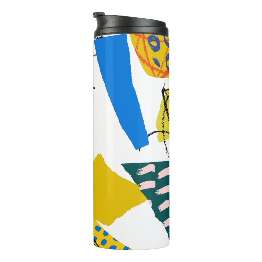 Bouteilles Isothermes Motif Abstrait moderne avec formes. (Tourné sur la droite)