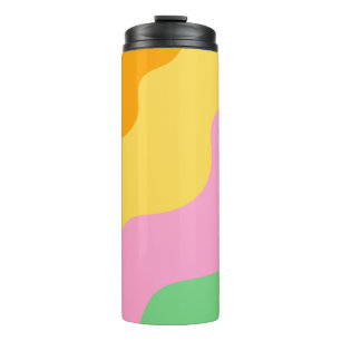 Bouteilles Isothermes Motif Abstrait Pastel