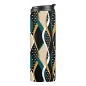 Bouteilles Isothermes motif Abstrait rayé, coloré ondulé. (Tourné sur la gauche)