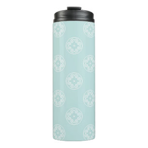 Bouteilles Isothermes motif Abstrait sans soudure de poudre bleu couleur