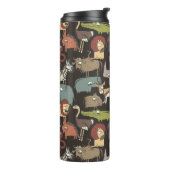 Bouteilles Isothermes Motif africain d'animaux (Tourné sur la gauche)