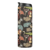 Bouteilles Isothermes Motif africain d'animaux (Tourné sur la droite)