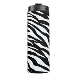 Bouteilles Isothermes Motif animalier safari zèbre noir et blanc