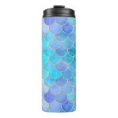 Bouteilles Isothermes Motif Aqua Pearlescent & Gold Mermaid (Devant)