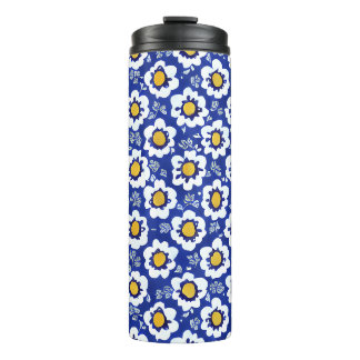 Bouteilles Isothermes Motif arabe floral bleu