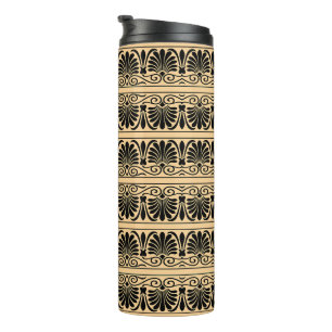 Bouteilles Isothermes Motif arabe méditerranéen grec marron