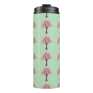 Bouteilles Isothermes Motif Arbres Roses Thermique Thumbler