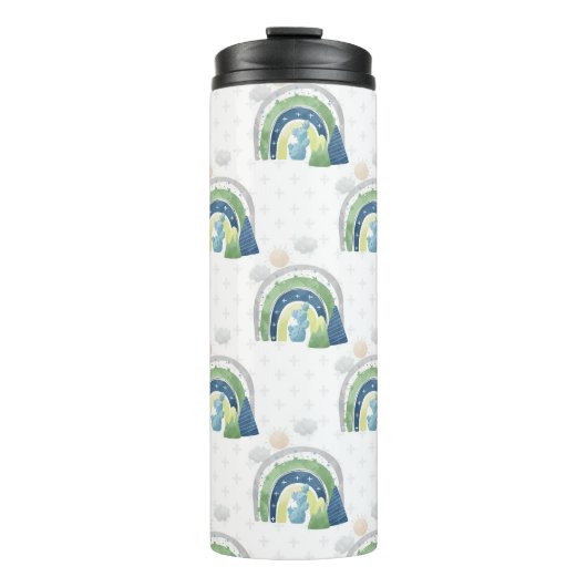 Bouteilles Isothermes Motif arc-en-ciel aquarelle (Devant)