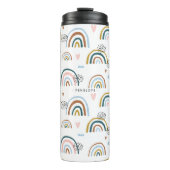 Bouteilles Isothermes Motif arc-en-ciel joyeux | Monogram Tumbler (Devant)