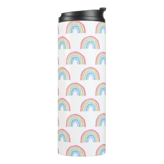 Bouteilles Isothermes Motif arc-en-ciel Pastel (Tourné sur la gauche)