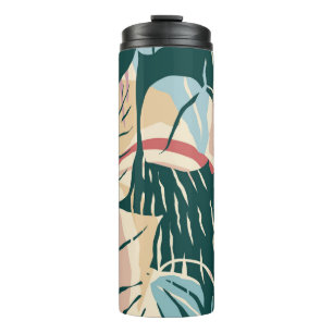 Bouteilles Isothermes Motif artistique sans couture avec feuilles abstra