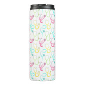 Bouteilles Isothermes Motif au néon de stéthoscope (Dos)