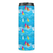 Bouteilles Isothermes Motif au néon de yacht (Dos)