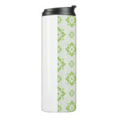 Bouteilles Isothermes Motif aux formes florales vertes (Tourné sur la gauche)