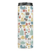 Bouteilles Isothermes Motif avec des icônes de cuisine (Dos)