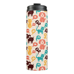 Bouteilles Isothermes Motif avec les chats et les chiens drôles