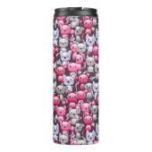 Bouteilles Isothermes motif avec les chats mignons 2 de griffonnage de (Dos)