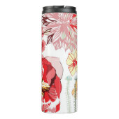 Bouteilles Isothermes Motif avec les fleurs rouges (Dos)