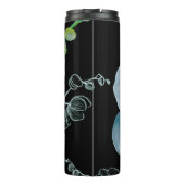 Bouteilles Isothermes Motif blanc d'orchidées d'aquarelle (Dos)