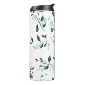 Bouteilles Isothermes Motif blanc Jasmine (Tourné sur la gauche)