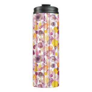 Bouteilles Isothermes Motif blanc rayé tacheté