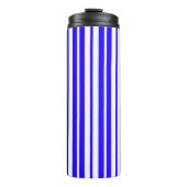 Bouteilles Isothermes Motif Bleu Blanc Vertical Grilles (Devant)